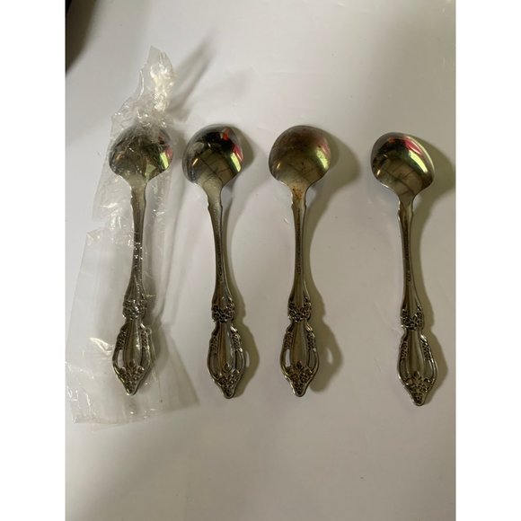 Oneida Distinction Deluxe Lot of 4 Tablespoon | Soup Stainless Steel - Picture 2 of 6